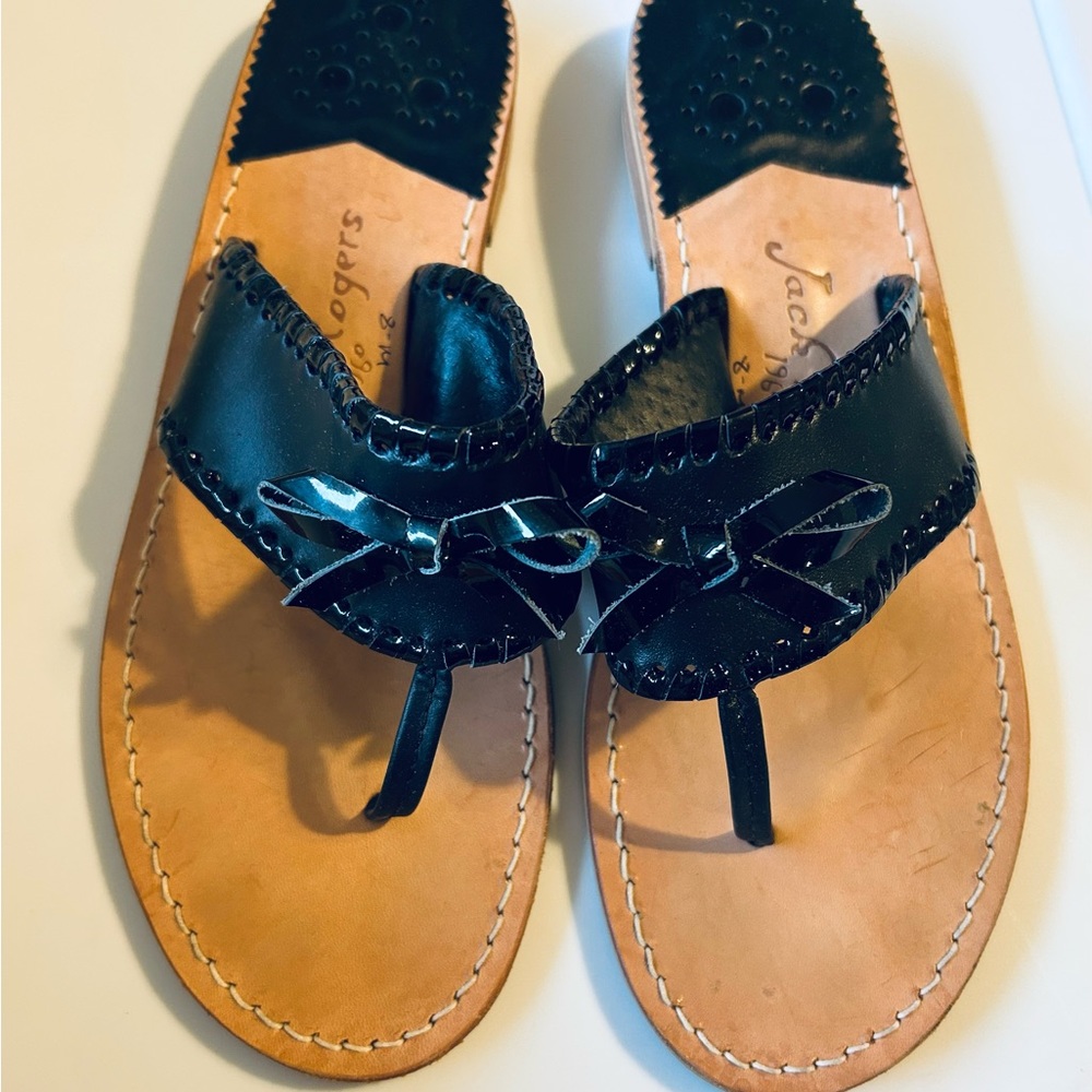 Jack Rogers Black Sandals size 8